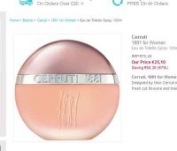 Super affaire parfum : cerruti 1881 femmes 100ml à 24€ (+4€fdp)