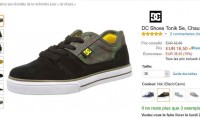 Bonne affaire chaussures dc shoes cuir enfants entre 14 et 16.5 euros