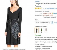 Super affaire : La robe desigual Carolina à 16 euros.. toujours dispo