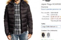 Doudoune Japan Rags à moins de 50 euros