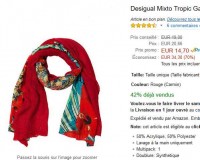 Bonne affaire echarpe Desigual à moins de 14 euros