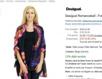 Foulard Desigual en vente flash à 13.2 euros le 8 fevrier