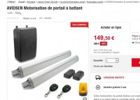 Bon plan pour avoir un portail automatique : kit motorisation advisen à 150 euros en solde