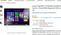 Super affaire : pc portable 14 pouces tactile core i3 à 375 euros … faire vite