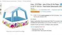 PIscine pare soleil Intex à 11 euros (moitié prix )
