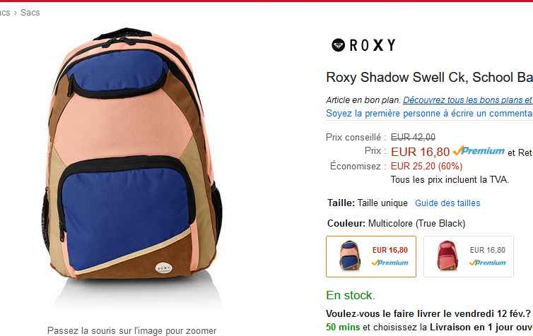 sac à dos roxy