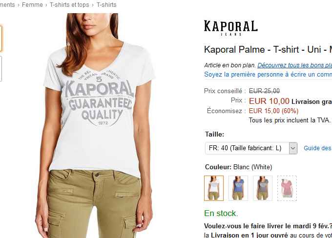 tee shirt kaporal