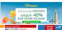 Disneyland paris: vente flash -45 pourcent pour des séjours jusqu’à fin avril 2016 .. dernier jour 29/02