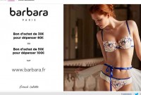 Bon plan lingerie : bons d’achats à moitié prix sur le site Barbara