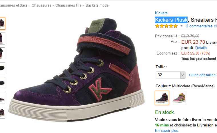 chaussures kickers
