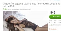Bon plan lingerie coquine et accessoires avec des bons d’achats avec plus de 50% de réduction
