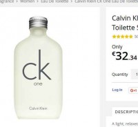 MEGA affaire parfum : CALVIN KLEIN CK ONE 200ml à moins de 27 euros port inclus