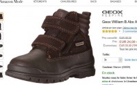 Super prix: chaussures bottines GEOX en cuir pour enfants entre 22 – 24 euros