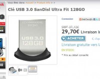 Bonne affaire clé usb3 128go à moins de 29 euros