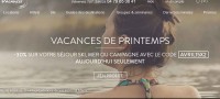 Bon plan vacances de Paques: 30% de réduction sur les locations sur madame vacances (le 30/03 uniquement)
