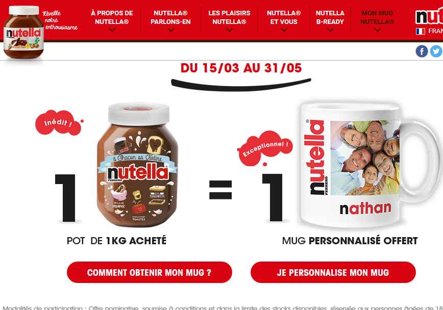 mug nutella