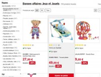 Bonnes affaires jouets, puericulture, jeux d’exterieur : jusqu’à 70% de réduction chez Auchan
