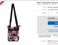 Bonne affaire pour une sacoche bandouliere Roxy Having Fun à 8.99 euros port inclus