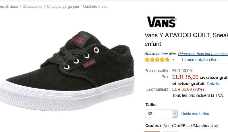 vans 50 eur