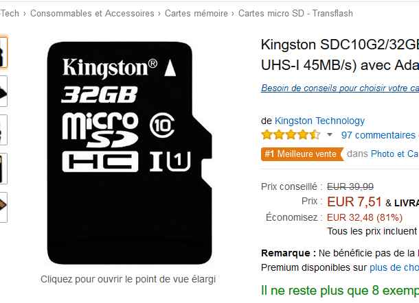 carte mémoire , carte micro sd, bon prix carte mémoire