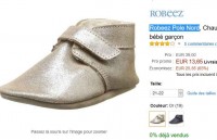 Super affaire : chaussures bebe robeez à 13.65 euros (30 ailleurs zalando ..)