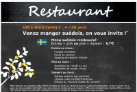 Gratuit : Ikea , un menu suédois remboursé en bons d’achats