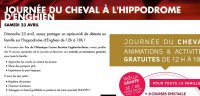 Paris: Journée du cheval le 23 avril à Enghien .. invitation gratuite