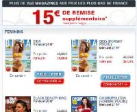 Abonnements pas chers à des mag feminins (  9 euros glamours pour 2 ans …) .. toujours dispo