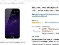 Bon plan smartphone : MEIZU M2 note qui revient à 90 euros (octocoeur , 2go de ram)