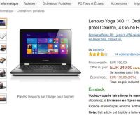 Bon plan informatique : pc portable tactile hybride à 249 euros le 19 avril