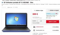 Pc portable HP 15 pouces Core i5 qui revient à 420 euros .. tres bonne affaire