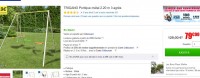 Portique Metal 3 agrès pas cher à 90 euros port inclus