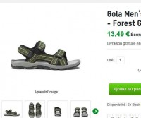 Sandales de marche pour hommes Gola à 13.49 euros port inclus