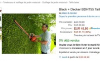 Jardinage : 48 euros le taille haie black et decker