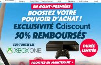 MEGA AFFAIRE CONSOLES XBOX ONE : 50% de remboursés en bons d’achats