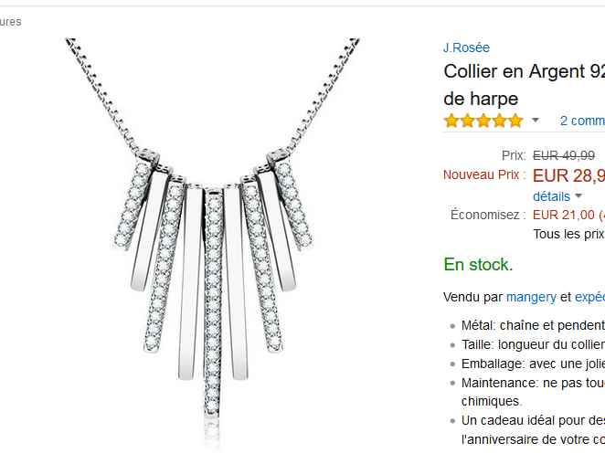 Pendentif Argent En Forme D'euro - Occasion, Usure Normale Du Temps