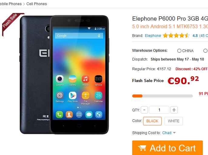 elephone p6000 pro