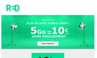 Forfait mobile sfr red à 10€ illimité + 5go d’internet à vie … dernier jour 30/05