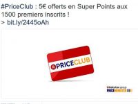 Priceminister : 5€ offerts en s’inscrivant au priceclub (programme fidelité gratuit)