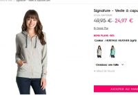 Bon prix sweat shirt à capuche roxy pour femmes à 18€
