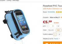PAS CHERE : 5€ une sacoche de vélo porte smartphone