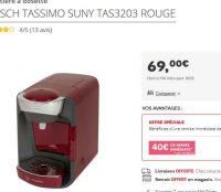 Bonne affaire Machine Tassimo T32 à moins de 30€
