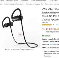 Casque audio sportif bluetooth VTIN VRazr à 11€ au lieu de 22 (exclu – 30 exemplaires)