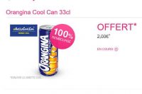 Gratuit : Canette Orangina 100% remboursée avec shopmium