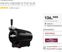 Cadeau fête des pères : Pompe à biere Krups à 86€ au lieu de 130 -150 ailleurs