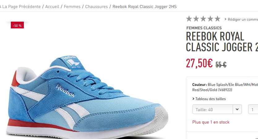 chaussures reebok