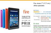 Tablette android Kindle Fire à moins de 50€