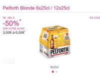 Bonne affaire Bieres Pelforth 50% remboursées