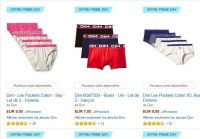 Boxers , Slips pour hommes, femmes , enfants de la marque DIM en vente flash sur amazon