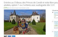 Picardie : Billets à prix réduits pour le Chateau du Prince de Condé